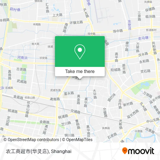 农工商超市(华灵店) map