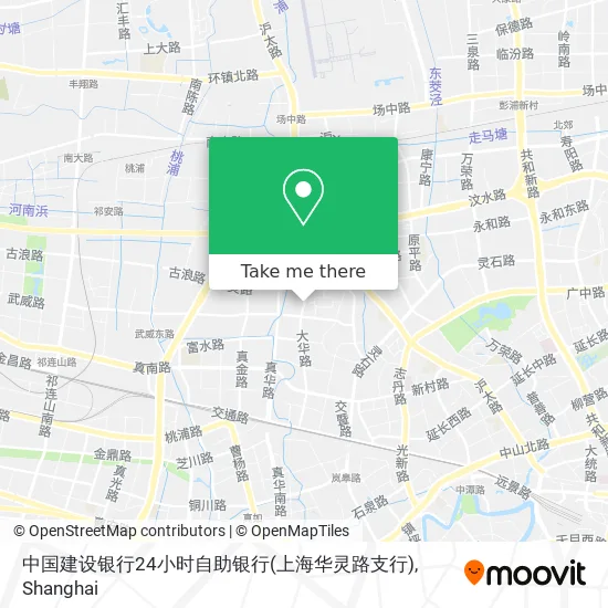 中国建设银行24小时自助银行(上海华灵路支行) map