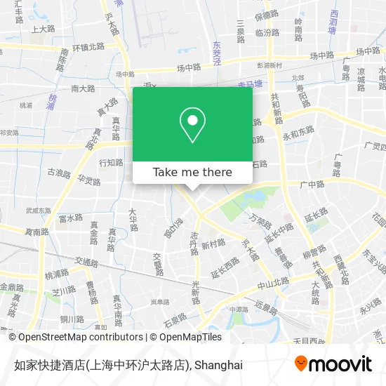 如家快捷酒店(上海中环沪太路店) map