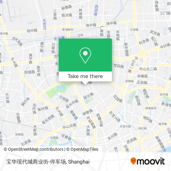 宝华现代城商业街-停车场 map