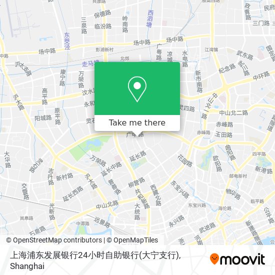 上海浦东发展银行24小时自助银行(大宁支行) map