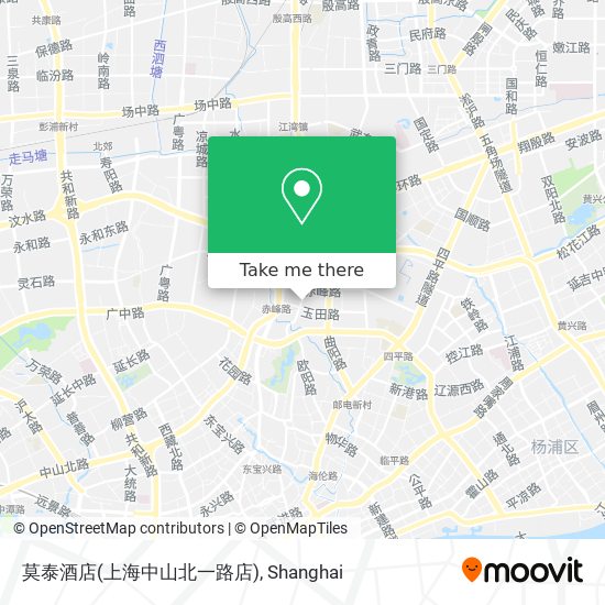 莫泰酒店(上海中山北一路店) map