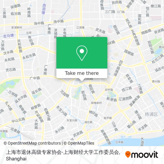 上海市退休高级专家协会-上海财经大学工作委员会 map