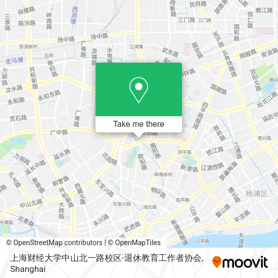 上海财经大学中山北一路校区-退休教育工作者协会 map