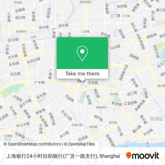 上海银行24小时自助银行(广灵一路支行) map