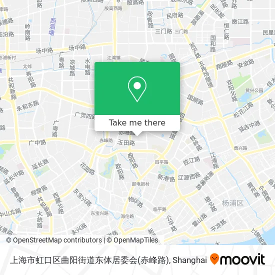 上海市虹口区曲阳街道东体居委会(赤峰路) map