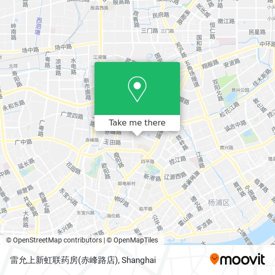 雷允上新虹联药房(赤峰路店) map