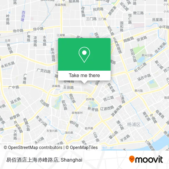 易佰酒店上海赤峰路店 map