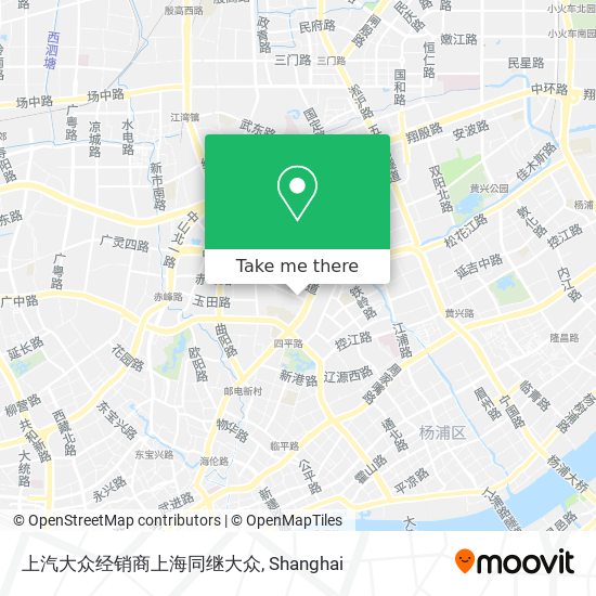 上汽大众经销商上海同继大众 map