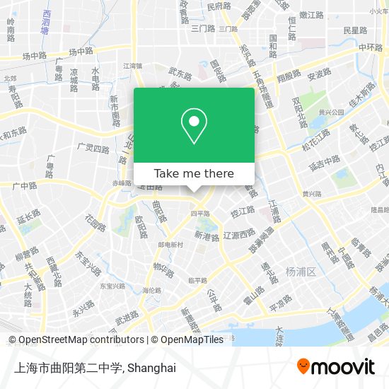 上海市曲阳第二中学 map