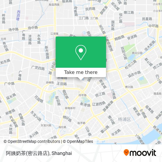 阿姨奶茶(密云路店) map