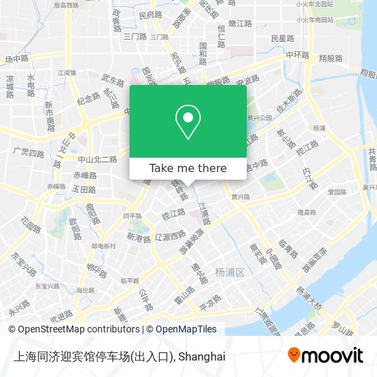 上海同济迎宾馆停车场(出入口) map