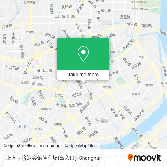 上海同济迎宾馆停车场(出入口) map
