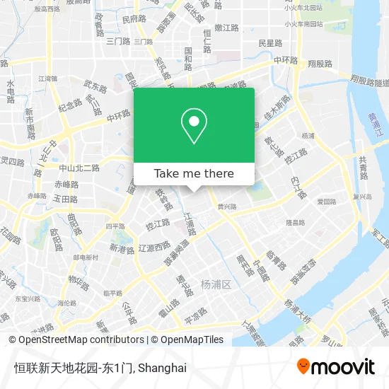 恒联新天地花园-东1门 map