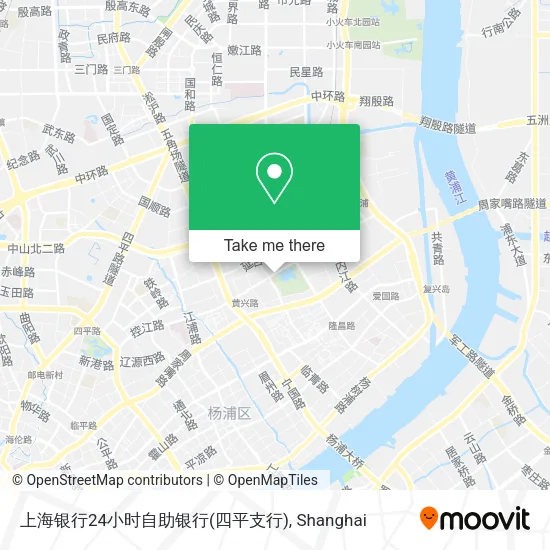 上海银行24小时自助银行(四平支行) map