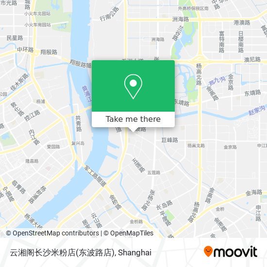 云湘阁长沙米粉店(东波路店) map