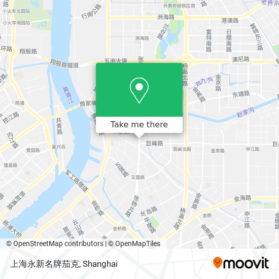 上海永新名牌茄克 map