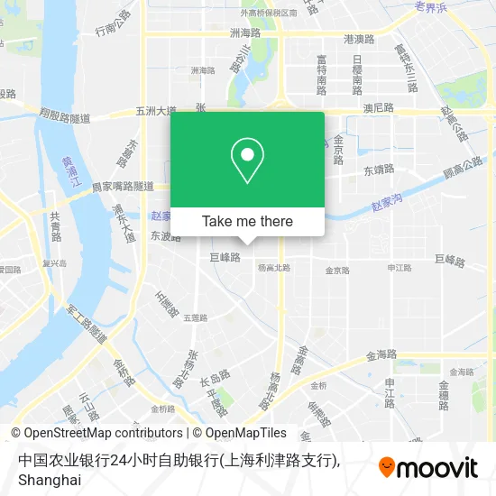 中国农业银行24小时自助银行(上海利津路支行) map
