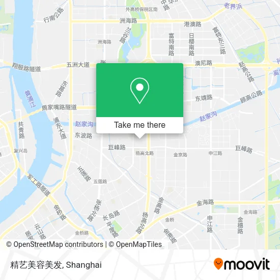 精艺美容美发 map