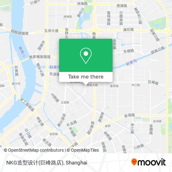 NKG造型设计(巨峰路店) map