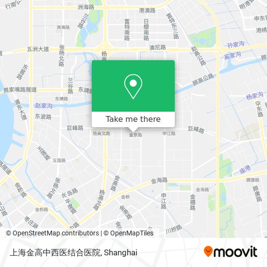 上海金高中西医结合医院 map