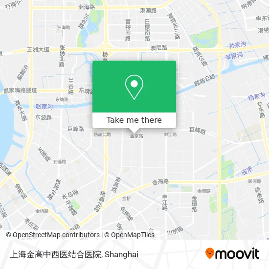 上海金高中西医结合医院 map