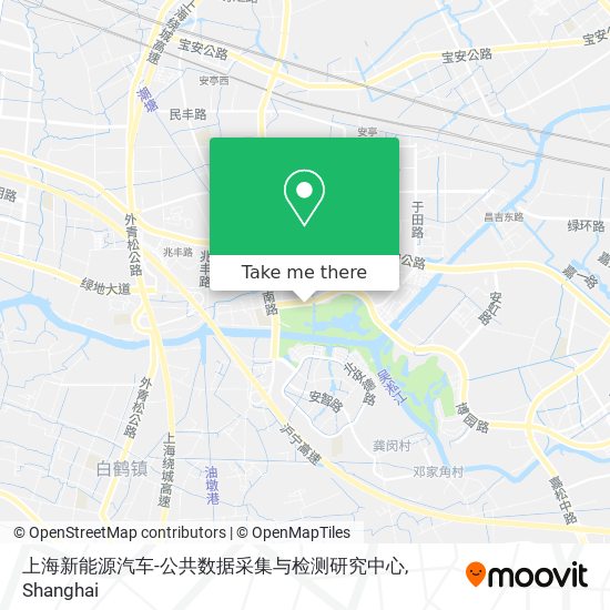 上海新能源汽车-公共数据采集与检测研究中心 map