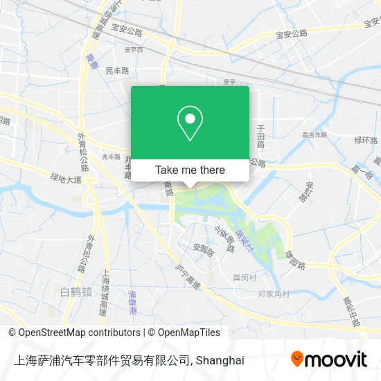 上海萨浦汽车零部件贸易有限公司 map