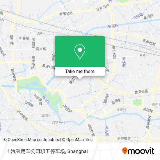 上汽乘用车公司职工停车场 map