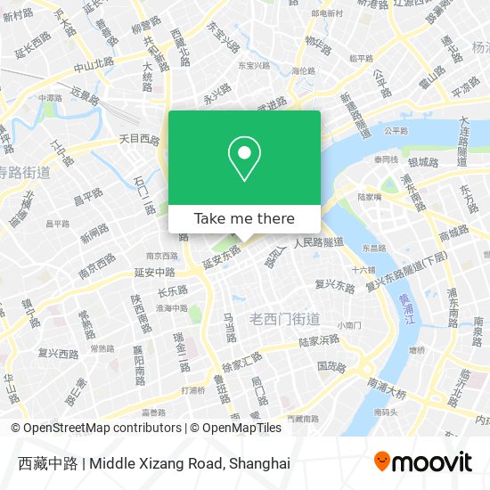 西藏中路 | Middle Xizang Road map