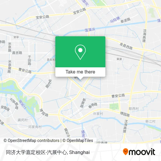 同济大学嘉定校区-汽展中心 map