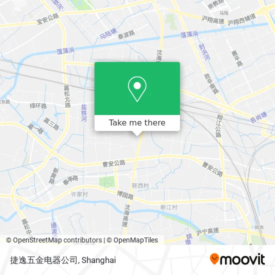 捷逸五金电器公司 map