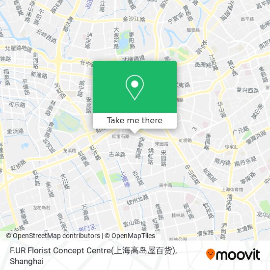 F.UR Florist Concept Centre(上海高岛屋百货) map