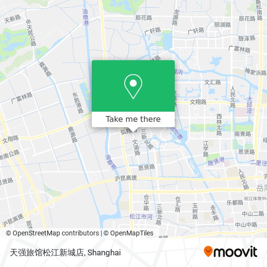 天强旅馆松江新城店 map