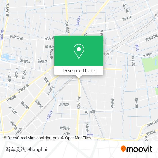 新车公路 map