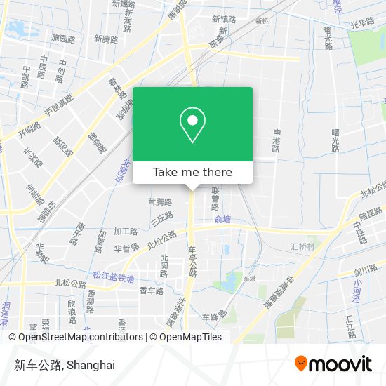 新车公路 map