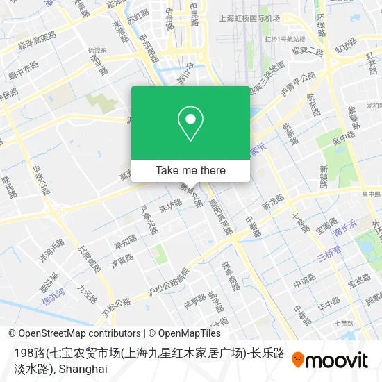 198路(七宝农贸市场(上海九星红木家居广场)-长乐路淡水路) map