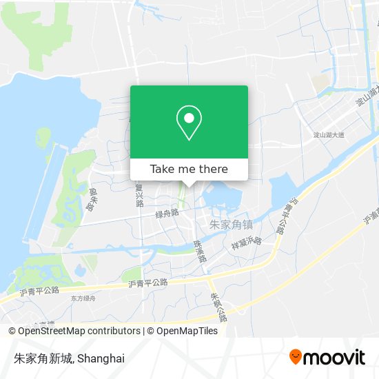 朱家角新城 map