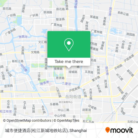 城市便捷酒店(松江新城地铁站店) map