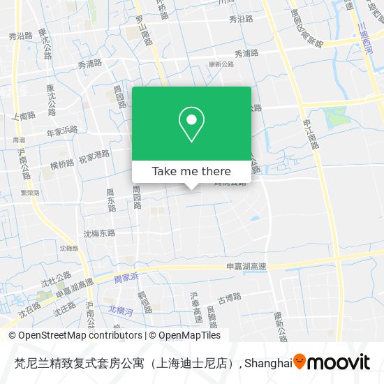 梵尼兰精致复式套房公寓（上海迪士尼店） map