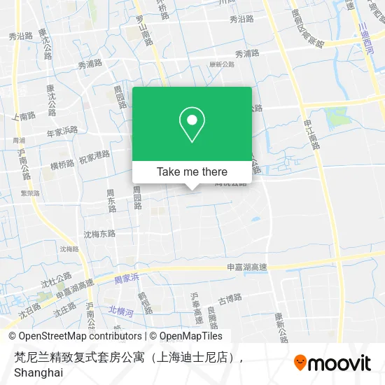 梵尼兰精致复式套房公寓（上海迪士尼店） map