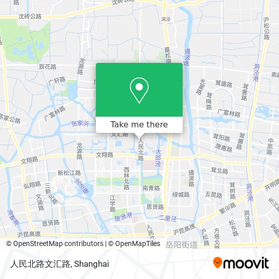 人民北路文汇路 map