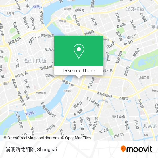 浦明路龙阳路 map