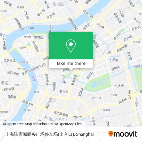 上海陆家嘴商务广场停车场(出入口) map