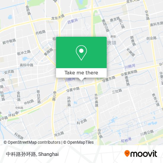 中科路孙环路 map