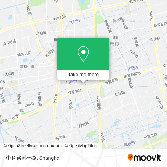 中科路孙环路 map