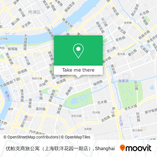 优帕克商旅公寓（上海联洋花园一期店） map