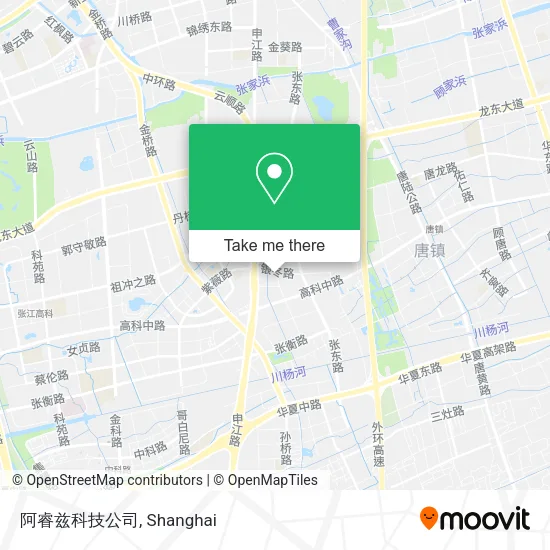 阿睿兹科技公司 map