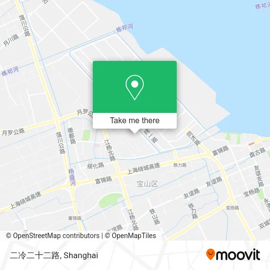 二冷二十二路 map