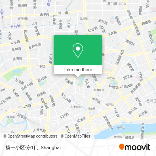 模一小区-东1门 map